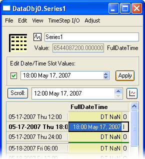 DateTime Slot Values in RiverWare 4.9 -- Data Object Slots